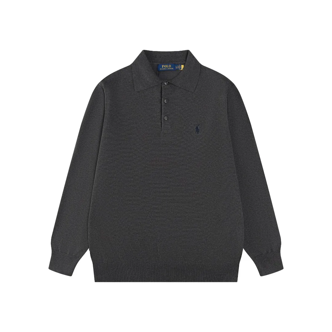 P206 Style number: R07 Ralph Lauren knitted pony embroidered lapel polo shirt three-button pullover open chest long-sleeved sweater. Official website synchronized. Same style for men and women. Classic cotton yarn. 100% white cotton. High-quality goods. Classic style has always been very popular! The workmanship details are very good! The simple lapel polo pullover sweater is always the standard, with classic brand embroidery on the chest! All major stars have the same style! Best for couples. High quality goods! Xinjiang cotton micro-elastic and smooth fabric is of great quality. Pure cotton is soft and skin-friendly. Color #White Blue Gray Dark Gray Khaki Military Green Navy White Label Navy Blue Red Label Black Red Label Black White Label Pink Size#S M L